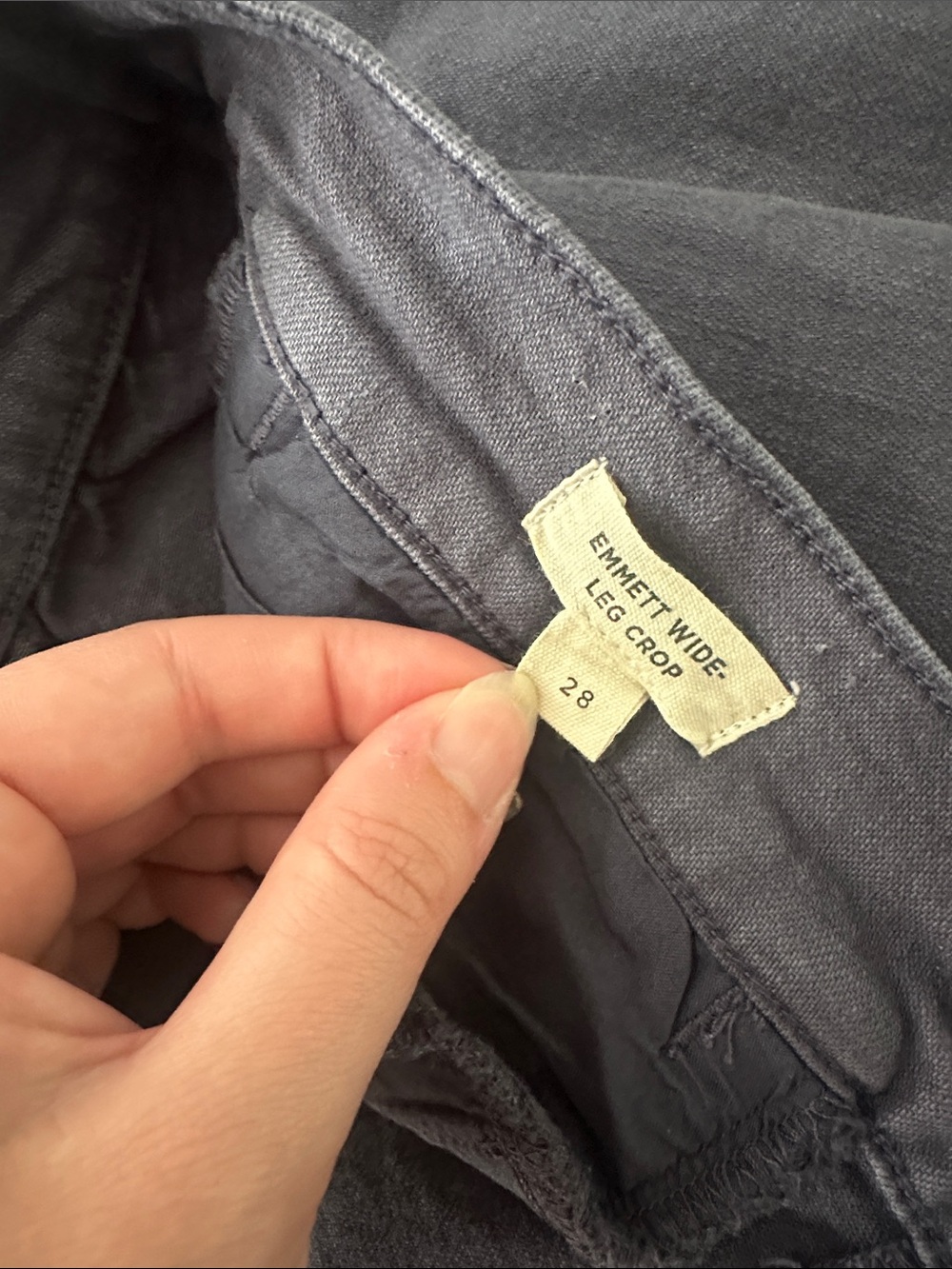 Madewell Emmett Wide Leg Crop Pant - Picture 8 of 8